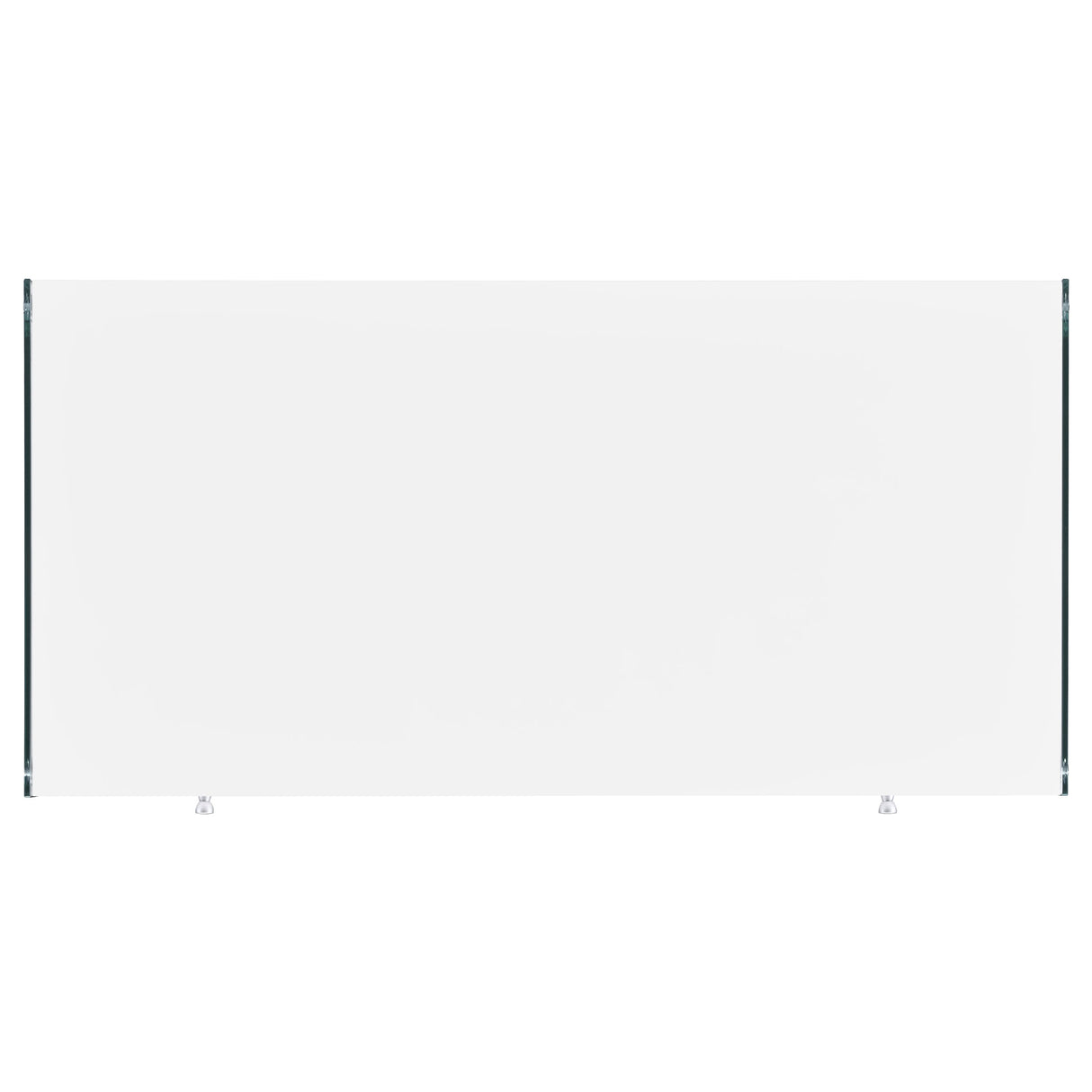 Dobrev 48-Inch 2-Drawer Writing Desk in White High Gloss