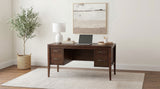 Graham 54" Lift Top Computer Desk with 4 Drawers, Chocolate