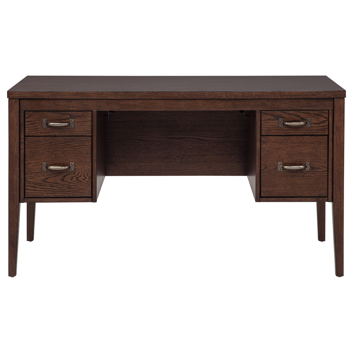 Graham 54" Lift Top Computer Desk with 4 Drawers, Chocolate