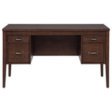Graham 54" Lift Top Computer Desk with 4 Drawers, Chocolate