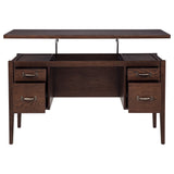 Graham 54" Lift Top Computer Desk with 4 Drawers, Chocolate