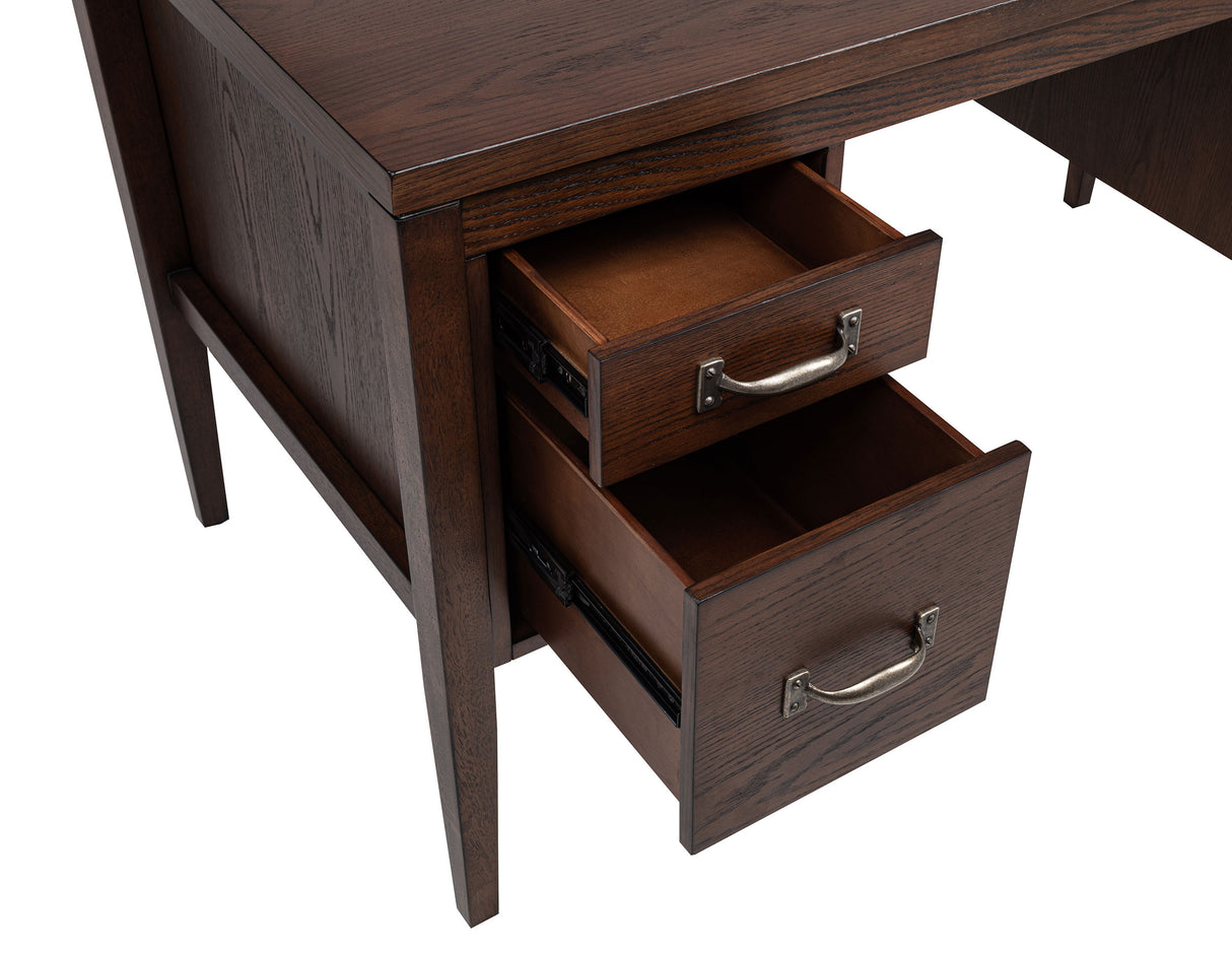 Graham 54" Lift Top Computer Desk with 4 Drawers, Chocolate