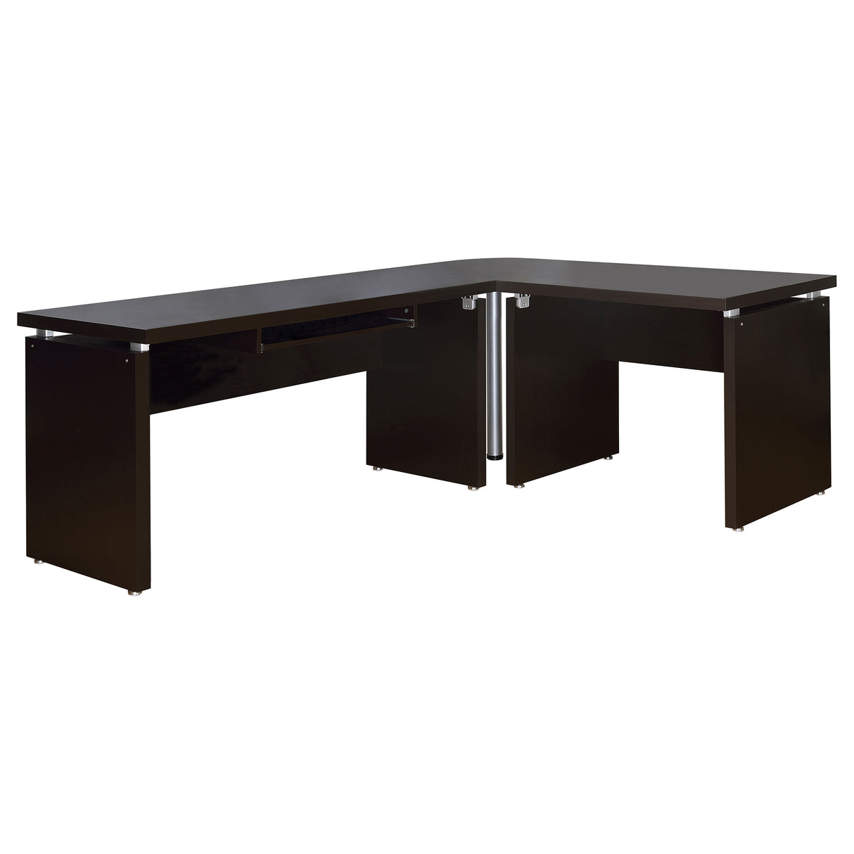 Skylar 55-Inch Computer Desk with Keyboard Drawer, Cappuccino