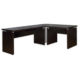 Skylar 55-Inch Computer Desk with Keyboard Drawer, Cappuccino