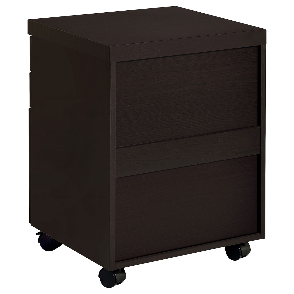 Skylar 3-Drawer Mobile File Cabinet in Cappuccino