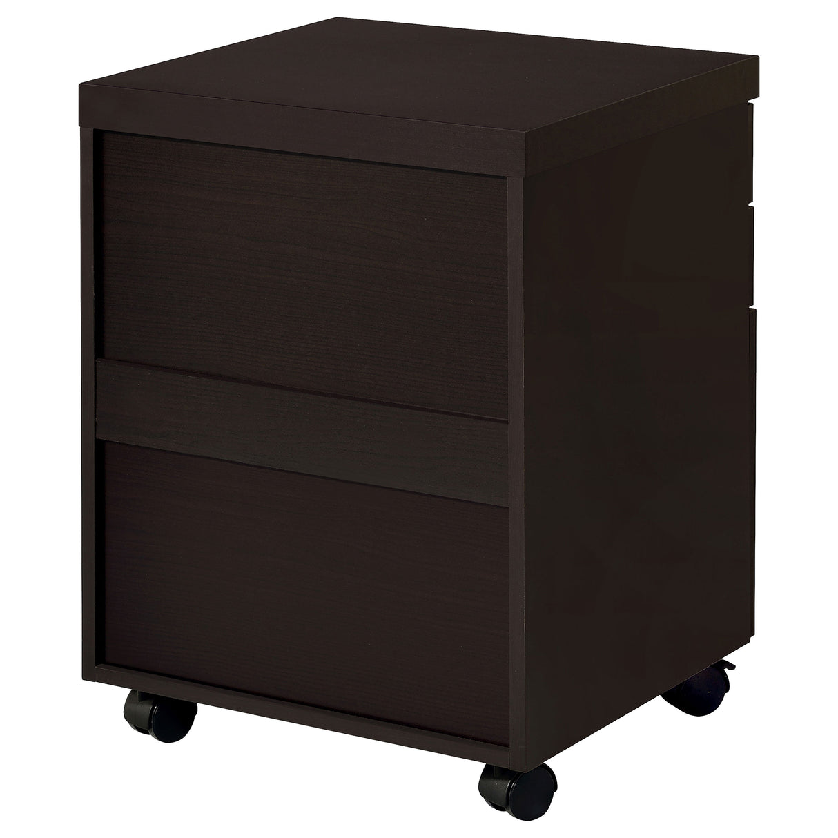 Skylar 3-Drawer Mobile File Cabinet in Cappuccino