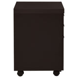 Skylar 3-Drawer Mobile File Cabinet in Cappuccino