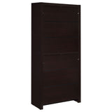 Skylar 71-Inch 5-Shelf Bookcase with Drawer, Cappuccino
