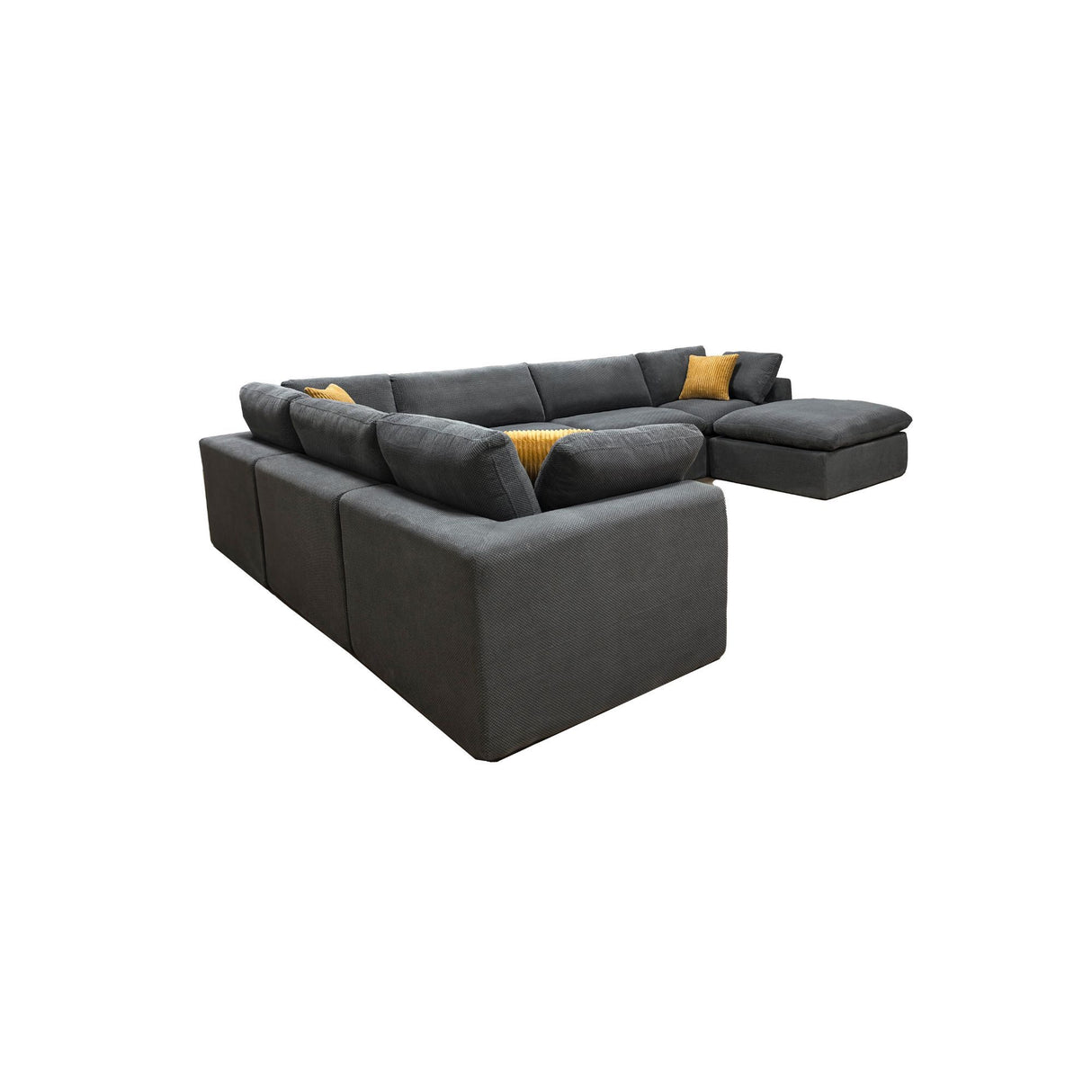 Custom Configuration Modular Sectional & Toss Pillows