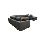 Custom Configuration Modular Sectional & Toss Pillows