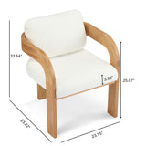 2 Pack Dining Chairs With Pillow Back