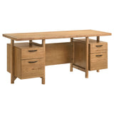 Roldan 69-Inch 4-Drawer Computer Desk Light Ash