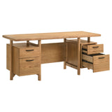 Roldan 69-Inch 4-Drawer Computer Desk Light Ash