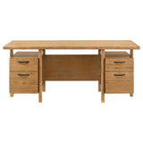 Roldan 69-Inch 4-Drawer Computer Desk Light Ash