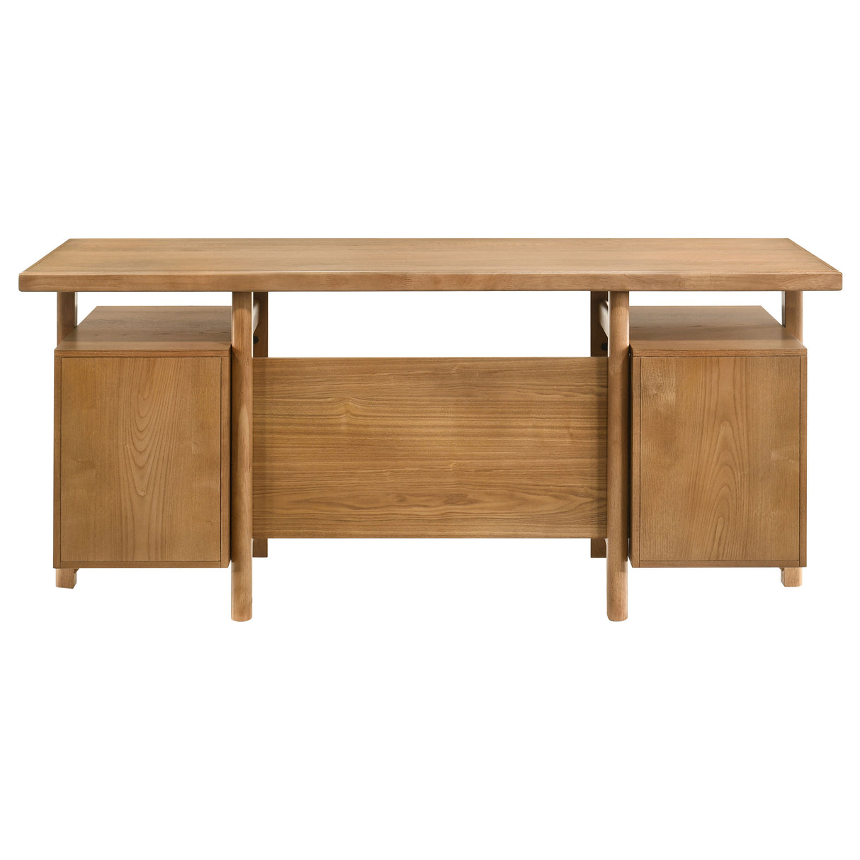 Roldan 69-Inch 4-Drawer Computer Desk Light Ash
