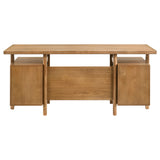 Roldan 69-Inch 4-Drawer Computer Desk Light Ash