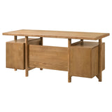 Roldan 69-Inch 4-Drawer Computer Desk Light Ash