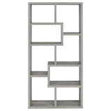 Theo 71-inch 6-Shelf Bookshelf in Grey Driftwood