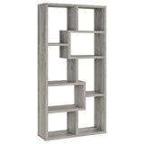 Theo 71-inch 6-Shelf Bookshelf in Grey Driftwood