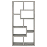 Theo 71-inch 6-Shelf Bookshelf in Grey Driftwood