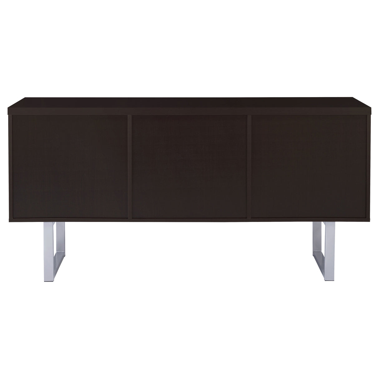 Lawtey 5-Drawer Home Office Storage Credenza in Cappuccino