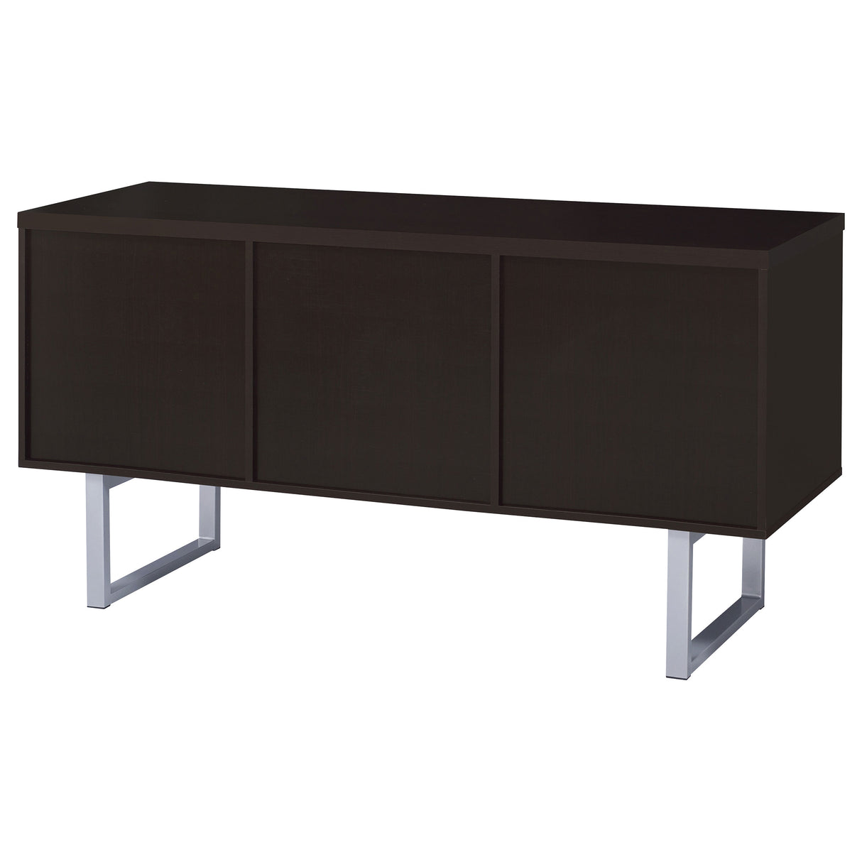 Lawtey 5-Drawer Home Office Storage Credenza in Cappuccino