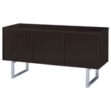 Lawtey 5-Drawer Home Office Storage Credenza in Cappuccino