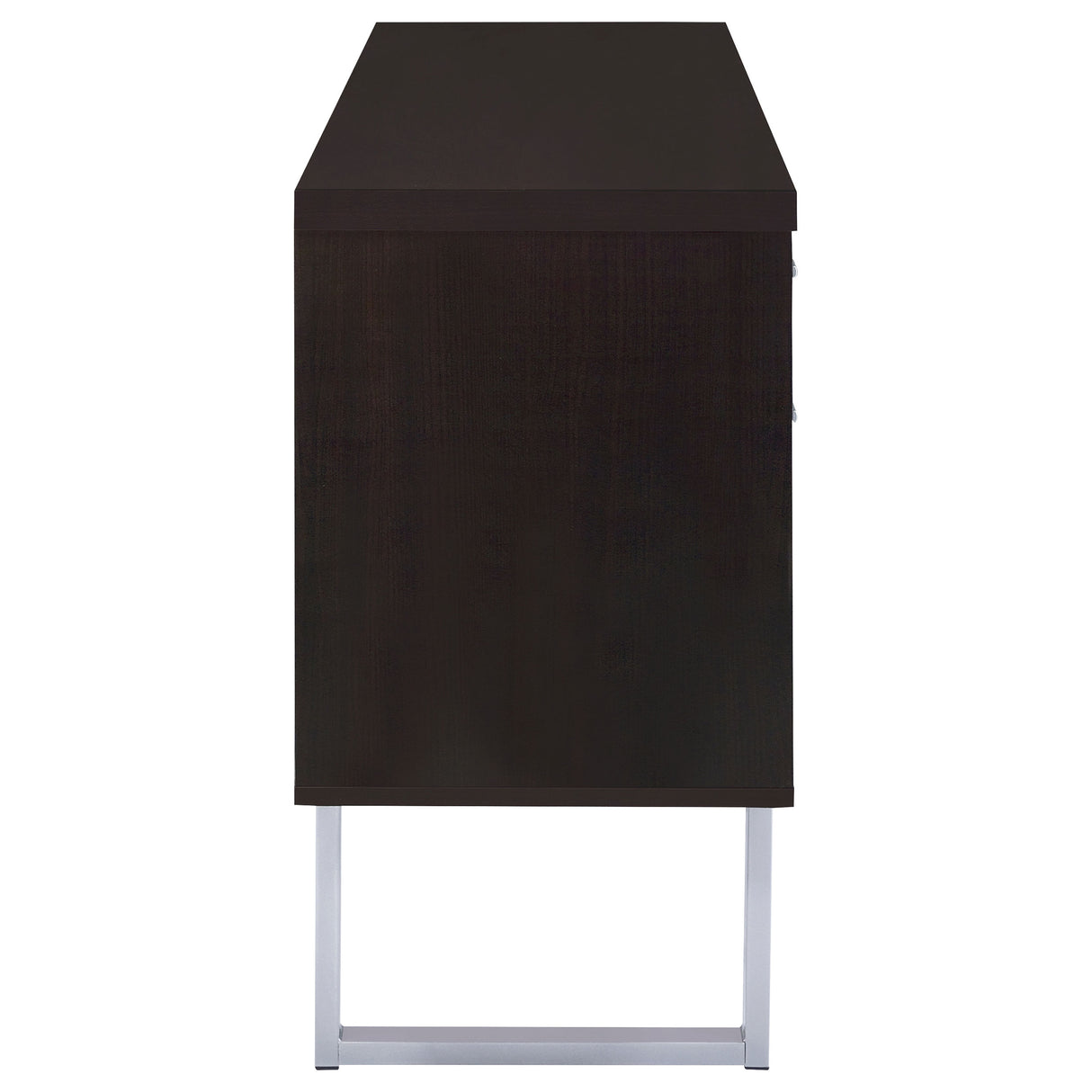 Lawtey 5-Drawer Home Office Storage Credenza in Cappuccino