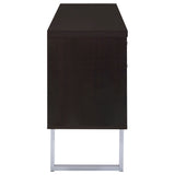 Lawtey 5-Drawer Home Office Storage Credenza in Cappuccino