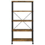 Analiese 63-Inch 4-Shelf Bookshelf in Rustic Nutmeg