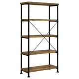 Analiese 63-Inch 4-Shelf Bookshelf in Rustic Nutmeg