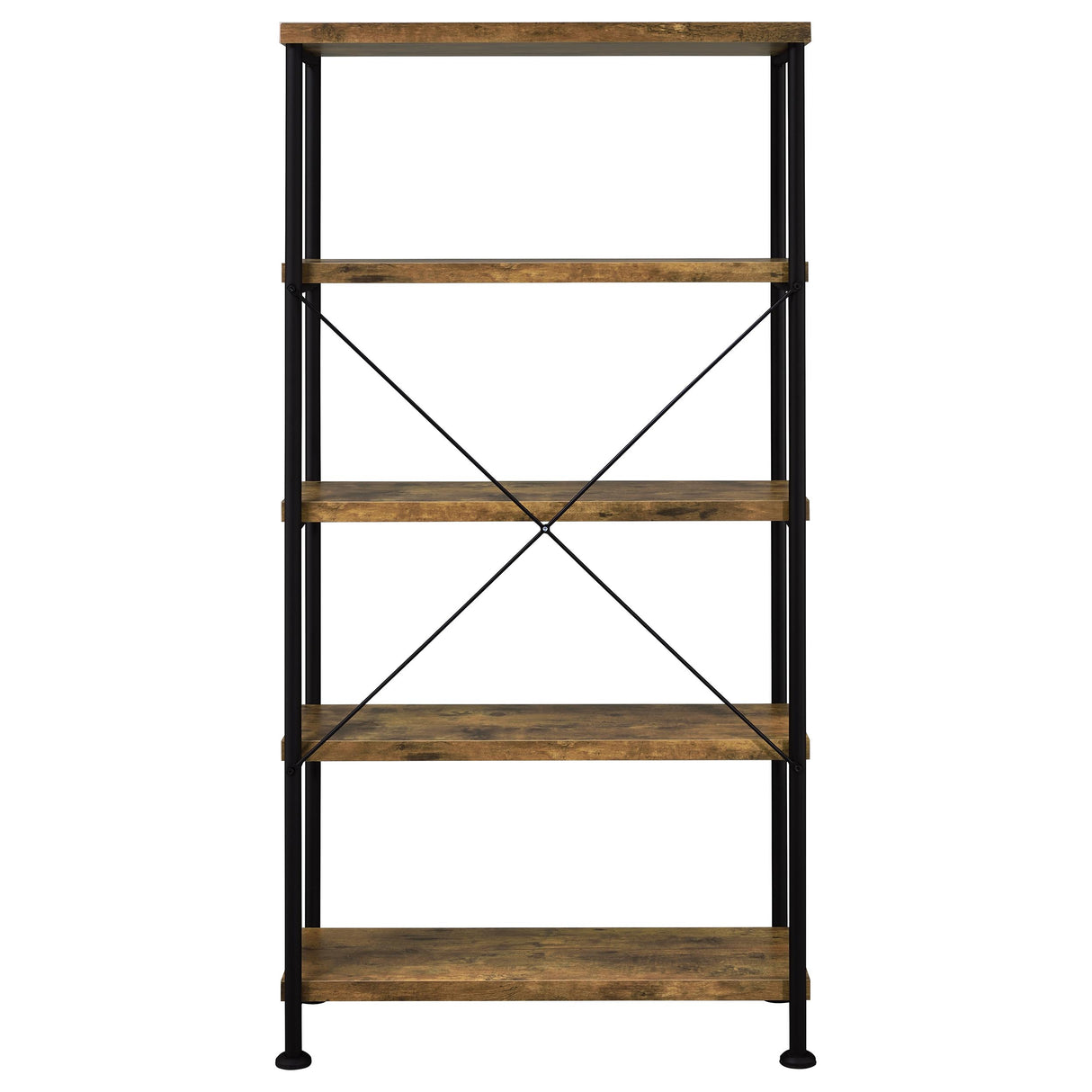 Analiese 63-Inch 4-Shelf Bookshelf in Rustic Nutmeg