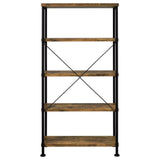 Analiese 63-Inch 4-Shelf Bookshelf in Rustic Nutmeg
