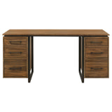 Berhalter 6-Drawer Double Pedestal File Computer Desk