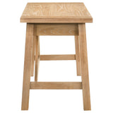Fabian 54-Inch 2-Drawer Writing Desk, Distressed Light Brown