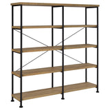 Analiese 63-Inch 4-Shelf Double Bookshelf in Mango