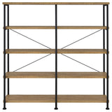 Analiese 63-Inch 4-Shelf Double Bookshelf in Mango