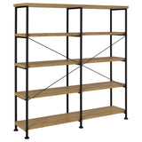 Analiese 63-Inch 4-Shelf Double Bookshelf in Mango