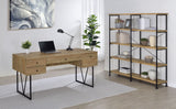 Analiese 63-Inch 4-Shelf Double Bookshelf in Mango