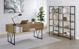 Analiese 63-Inch 4-Shelf Double Bookshelf in Mango