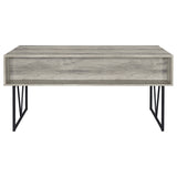 Analiese 63" 4-Drawer Writing Desk in Grey Driftwood
