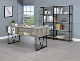 Analiese 63" 4-Drawer Writing Desk in Grey Driftwood
