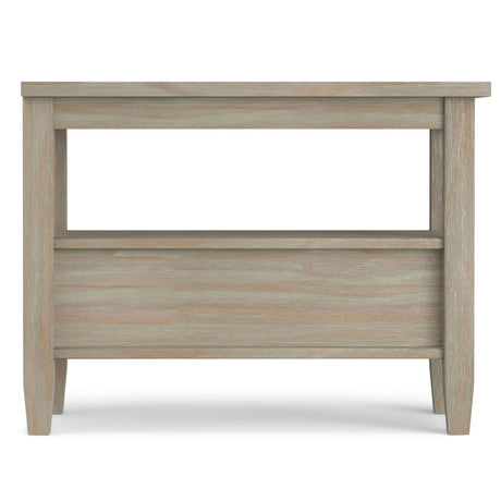 Warm Shaker - Narrow Side Table - Light Brown