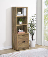 Westpark 3-Shelf Bookcase with USB Charging - Mango