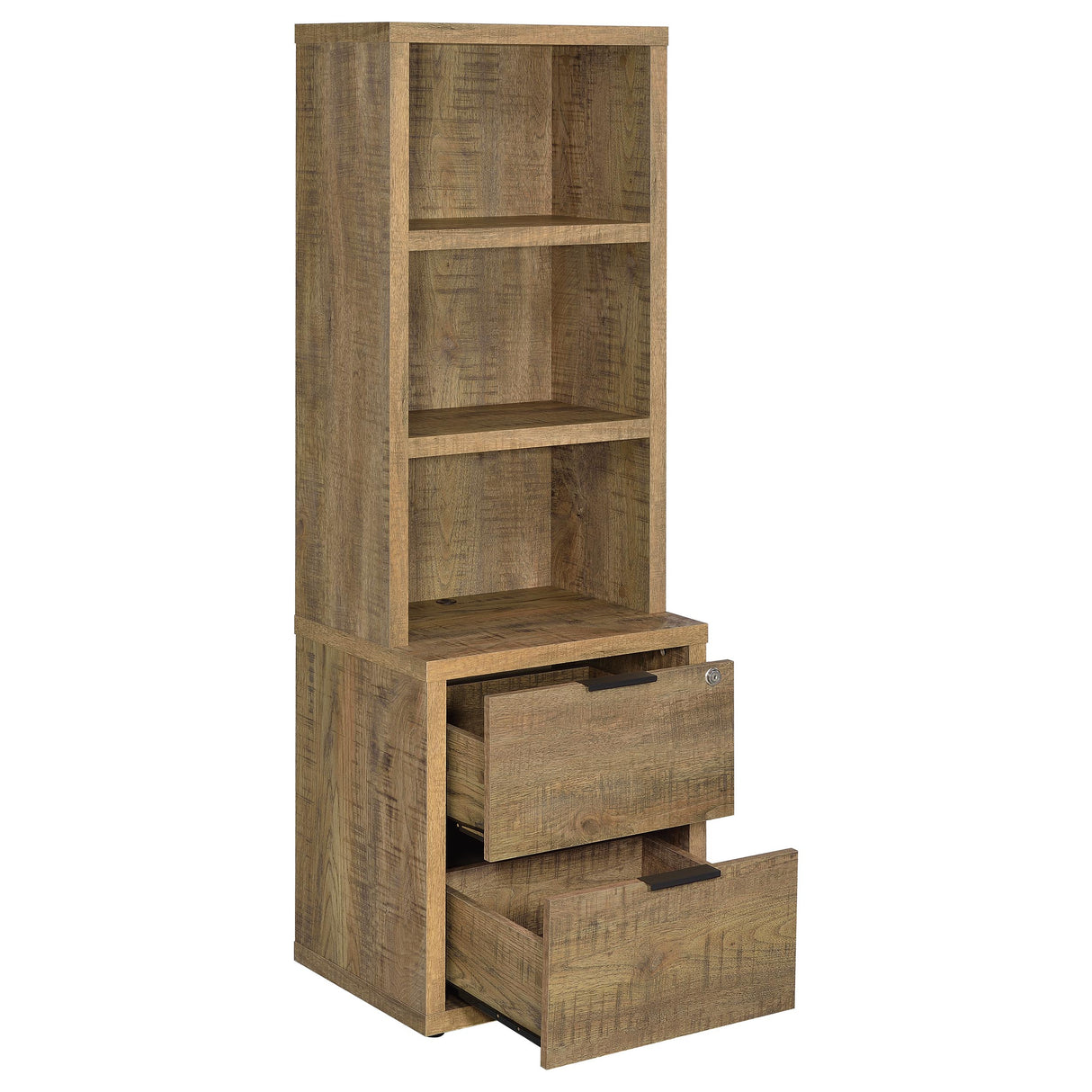 Westpark 3-Shelf Bookcase with USB Charging - Mango