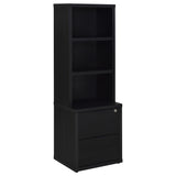 Westpark 3-Shelf Bookcase with USB Charging and Lockable Drawer
