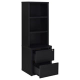 Westpark 3-Shelf Bookcase with USB Charging and Lockable Drawer