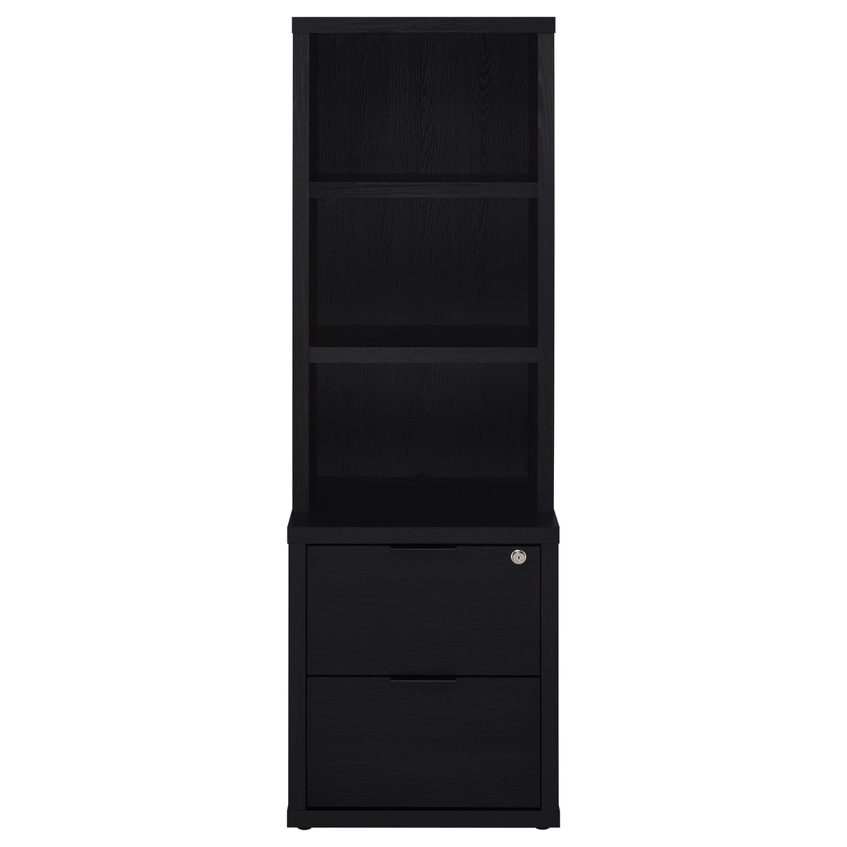 Westpark 3-Shelf Bookcase with USB Charging and Lockable Drawer