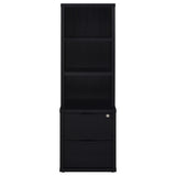 Westpark 3-Shelf Bookcase with USB Charging and Lockable Drawer