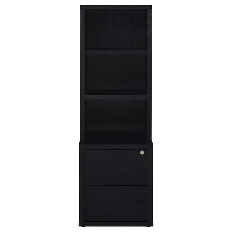 Westpark 3-Shelf Bookcase with USB Charging and Lockable Drawer